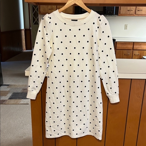 Talbots Joy Dots Shift Dress Winter White Black Polka Dot‎ Petite Small SP
FF - Picture 3 of 12